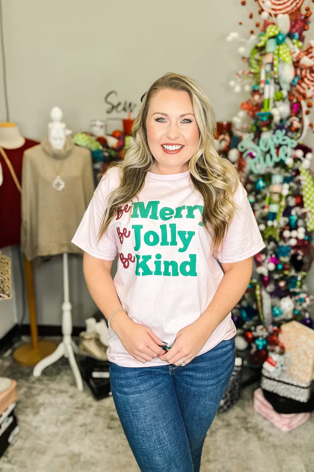 Earrings Fox and Owl Be Merry Graphic Tee Pink