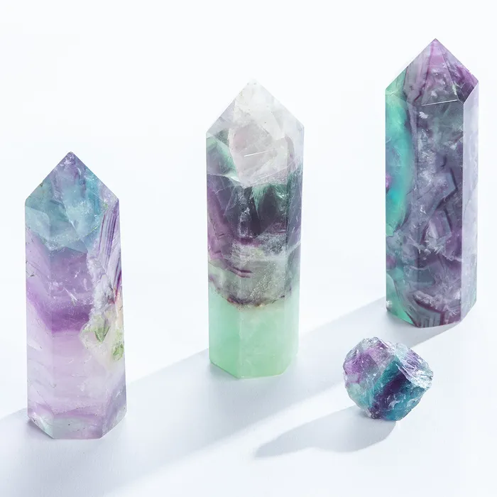 Earrings GEOCENTRAL Towers Fluorite