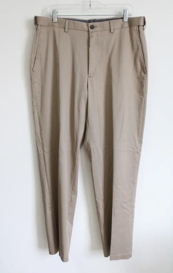 Earrings Haggar Haggar Classic Fit Premium No Iron Khaki Trouser Pants 36X32