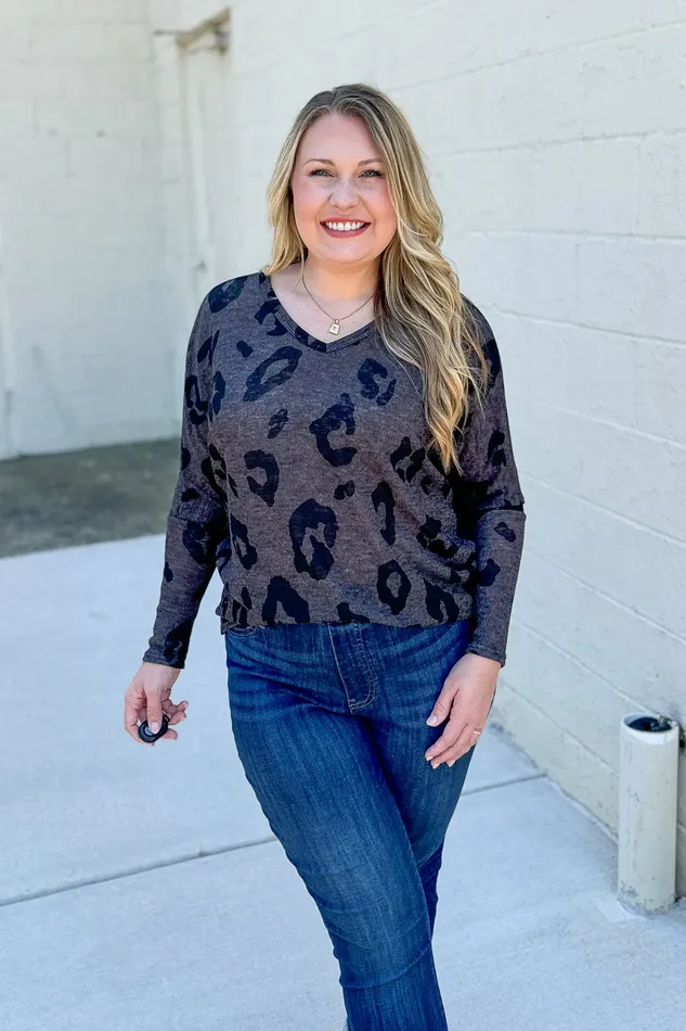 Earrings Hopely Take A Chance Leopard Top