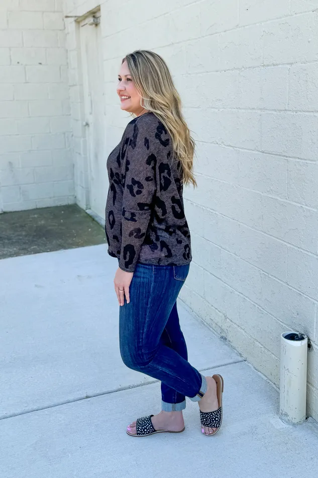 Earrings Hopely Take A Chance Leopard Top