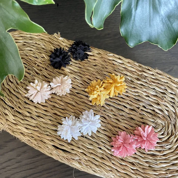 Earrings ISZI Fabric Flower Stud Earrings