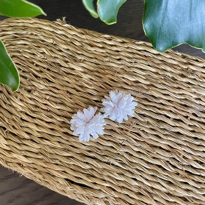Earrings ISZI Fabric Flower Stud Earrings