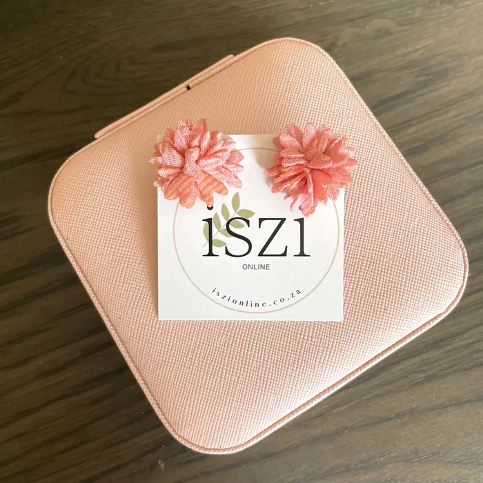 Earrings ISZI Fabric Flower Stud Earrings