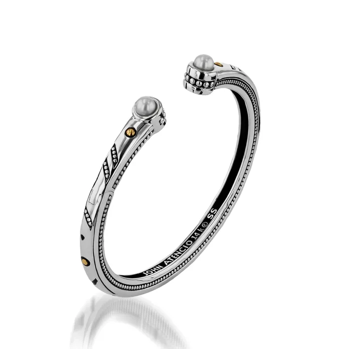 Earrings John Atencio Solar Cuff with Freshwater Pearls