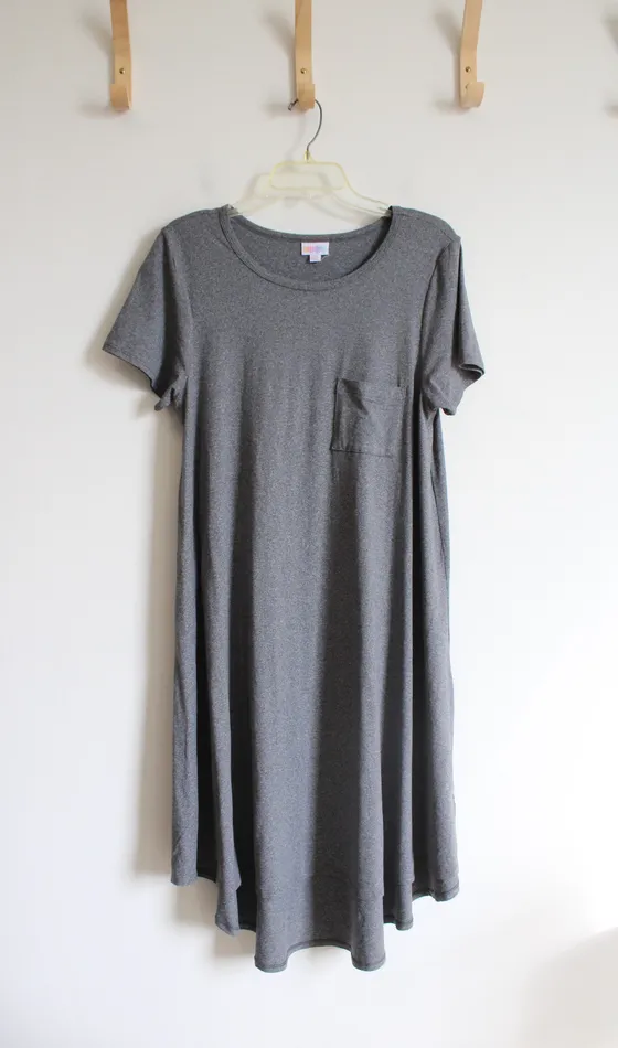 Earrings Jubilee Thrift LuLaRoe Grey Loose Fit Dress M