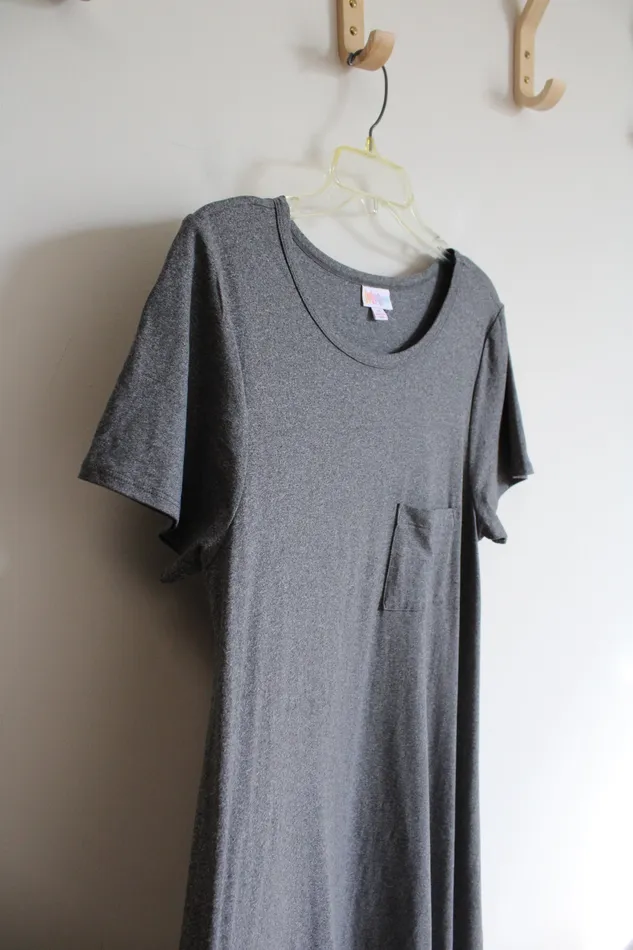Earrings Jubilee Thrift LuLaRoe Grey Loose Fit Dress M