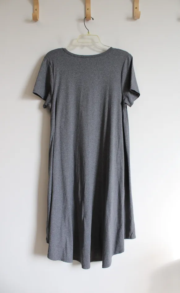 Earrings Jubilee Thrift LuLaRoe Grey Loose Fit Dress M