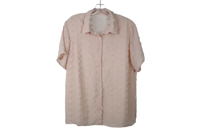 Earrings Jubilee Thrift Pink Swiss Dot Blouse L