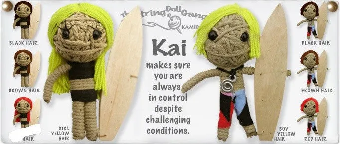 Earrings Kamibashi String Doll Kai Girl Surfer KAMIBASHICORP
