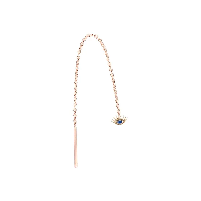Earrings Kismet by Milka Evil Eye Short Chain Earring