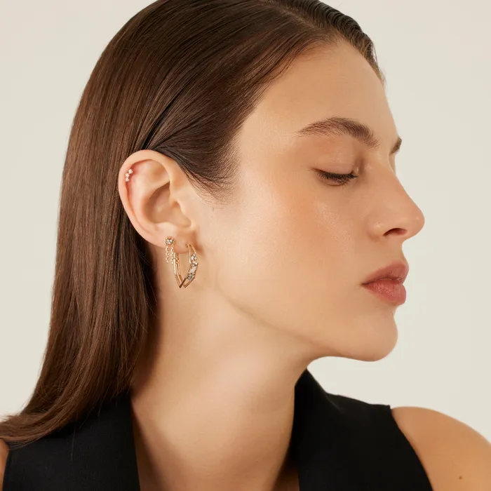 Earrings Kismet by Milka2 Chained Earring