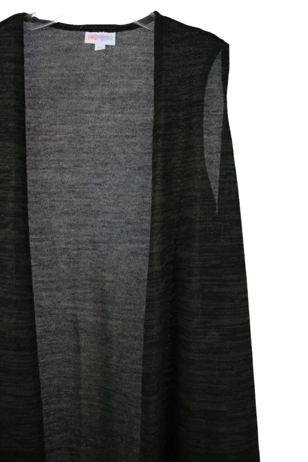Earrings LuLaRoe NEW LuLaRoe Green Long Cardigan Vest XS