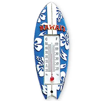 Earrings MADDENCORP Hawaiian Surfboard Thermometer Refrigerator Magnet