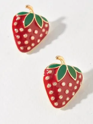Earrings Merveille Strawberry Stud Earrings