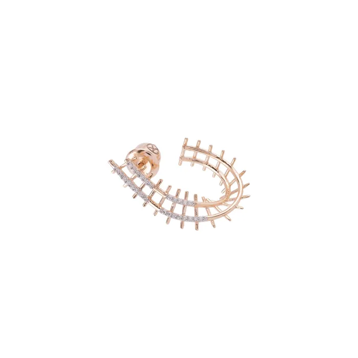 Earrings Mini Railway Hoop Earring Kismet By Milka Global3