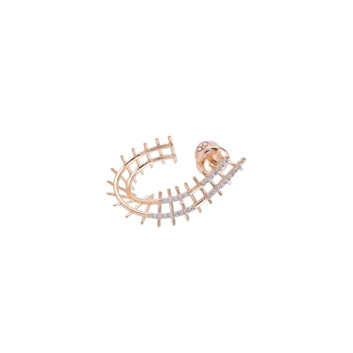 Earrings Mini Railway Hoop Earring Kismet By Milka Global3