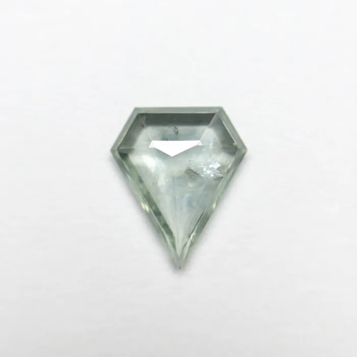Earrings Misfit Gems Green Rosecut Sapphire 106ct Shield
