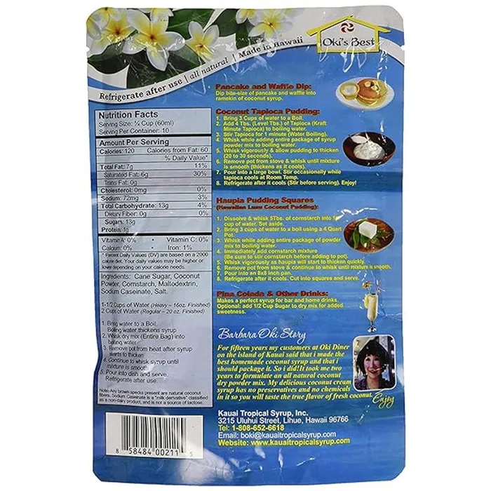 Earrings MULVADI Hawaiis Best Hawaiian Coconut Syrup Mix