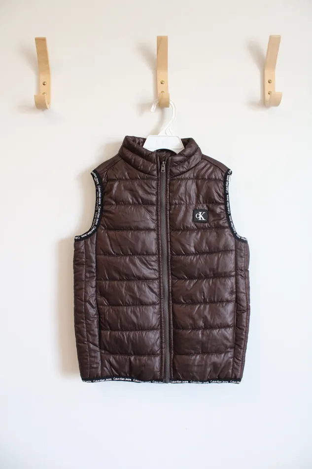 Earrings NEW Calvin Klein Jeans Brown Puffer Vest Youth 6 Calvin Klein Jeans Earrings NEW Calvin Klein Jeans Brown Puffer Vest Youth 6 Calvin Klein Jeans