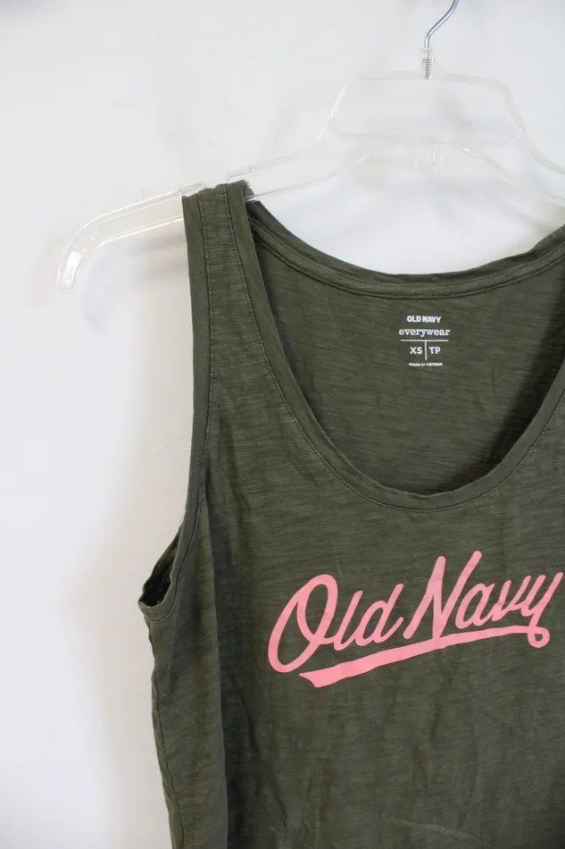 Earrings Old Navy Old Navy Everywear Olive Green Tank Top XS