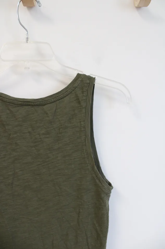 Earrings Old Navy Old Navy Everywear Olive Green Tank Top XS