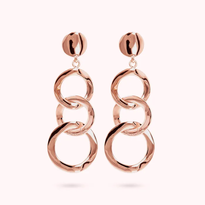 Earrings Orecchini Pendenti Multi Cerchio Bronzallure