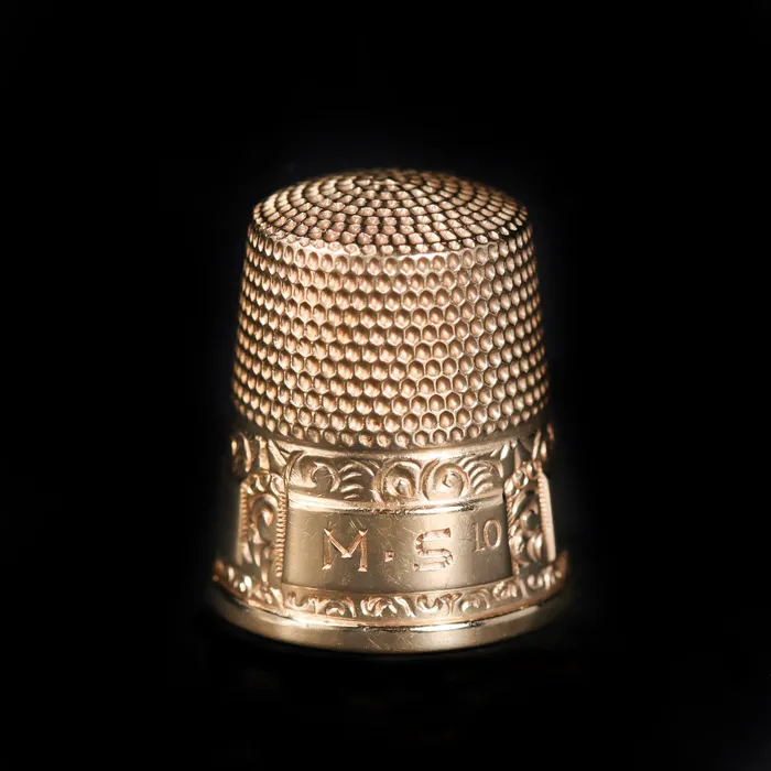 Earrings OTC Victorian 10K Yellow Gold Thimble Size 10