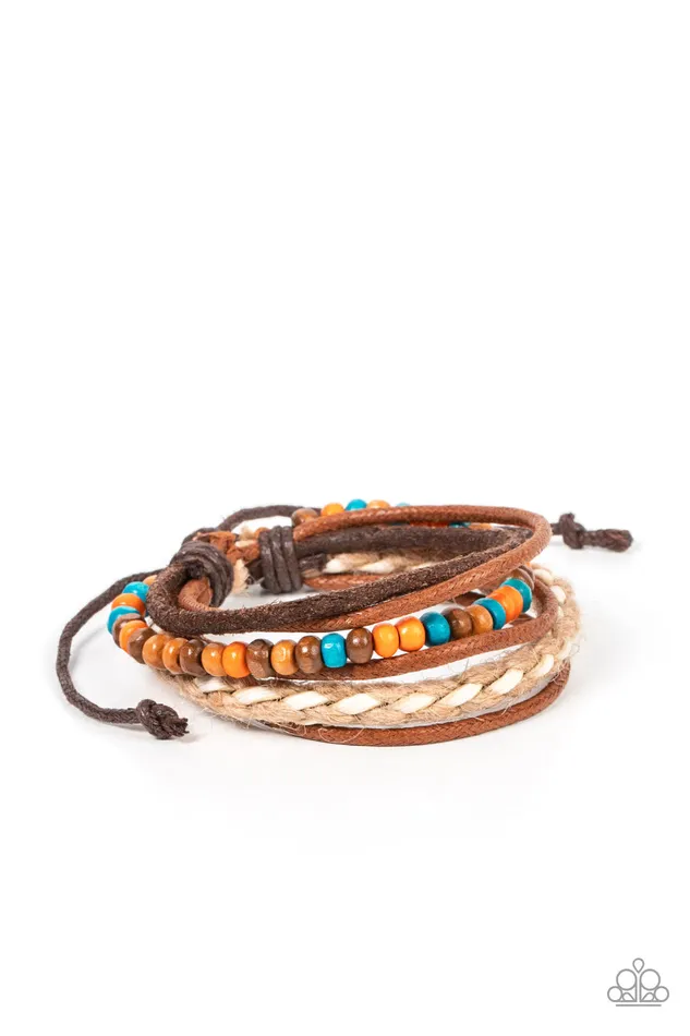 Earrings Paparazzi Accessories Woodsy Wayfarer Multi