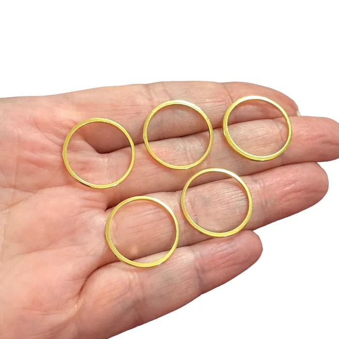 Earrings Peppy Beads 24Kt Gold Plated 20mm Connector Rings 20mm Closed Gold Rings 5 pcs in a pack Earrings Peppy Beads 24Kt Gold Plated 20mm Connector Rings 20mm Closed Gold Rings 5 pcs in a pack