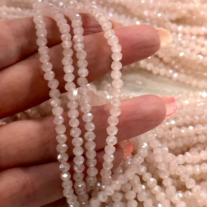 Earrings Peppy Beads 4mm Crystal rondelle beads strand 115 pcs PBC4C122