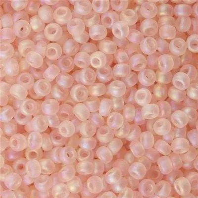 Earrings Peppy Beads Miyuki Seed Beads 150 0155FR Matted Transp Pale Pink AB 10 Gr Earrings Peppy Beads Miyuki Seed Beads 150 0155FR Matted Transp Pale Pink AB 10 Gr