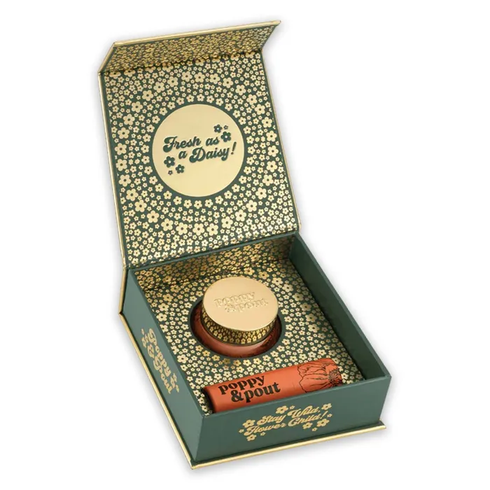 Earrings POPPYPOUT Poppy Pout Pomegranate Peach Duo Lip Care Gift Set