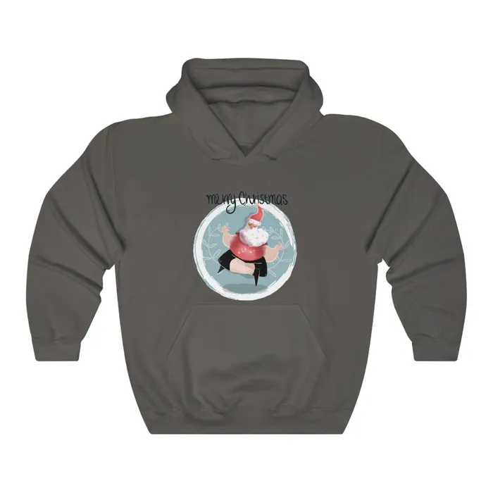 Earrings Portraits by NC Dancing Santa Unisex Heavy Blend Hooded Sweatshirt Earrings Portraits by NC Dancing Santa Unisex Heavy Blend Hooded Sweatshirt