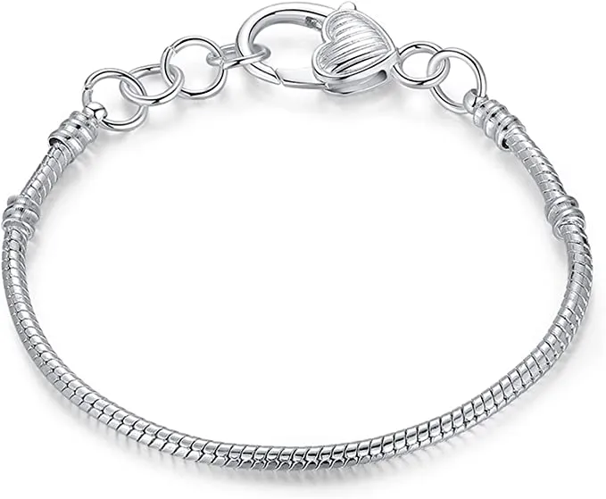 Earrings Pulseras de plata para charms Gold Shield