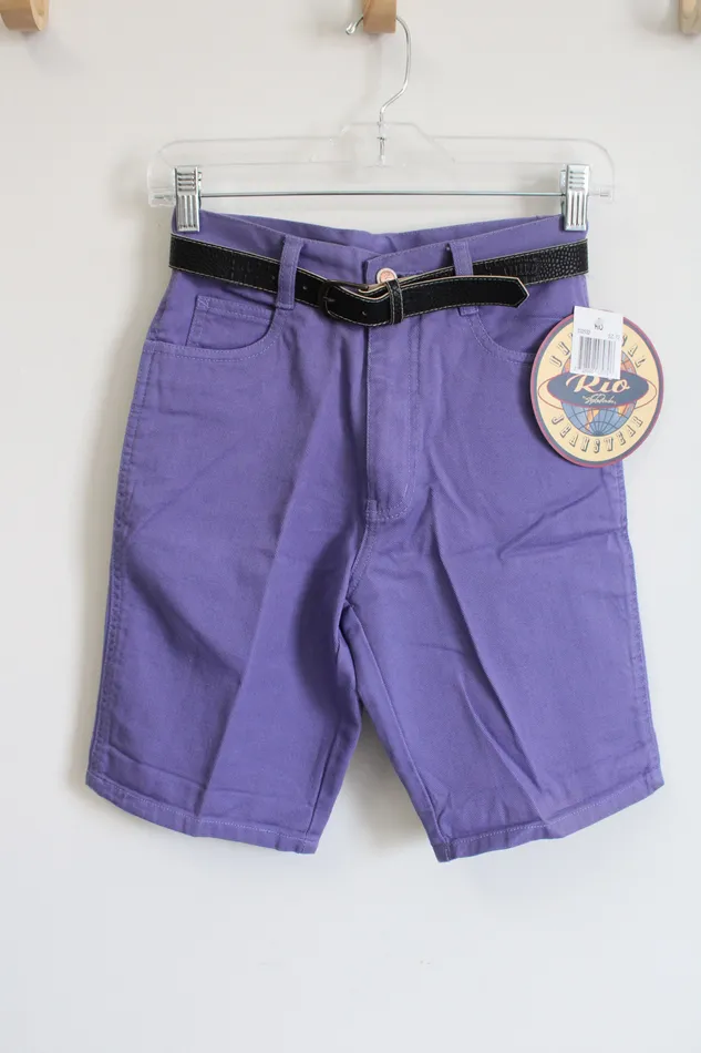 Earrings Rio NEW Rio Vintage Purple Denim Shorts 12
