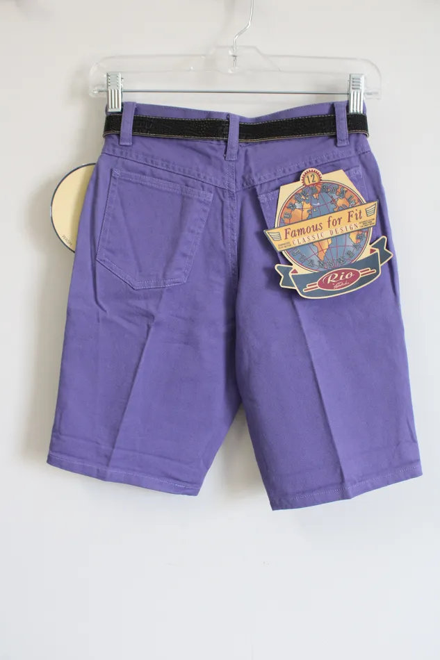 Earrings Rio NEW Rio Vintage Purple Denim Shorts 12