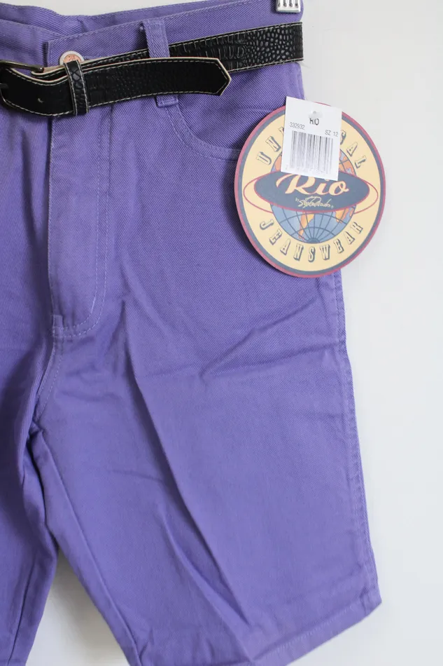 Earrings Rio NEW Rio Vintage Purple Denim Shorts 12