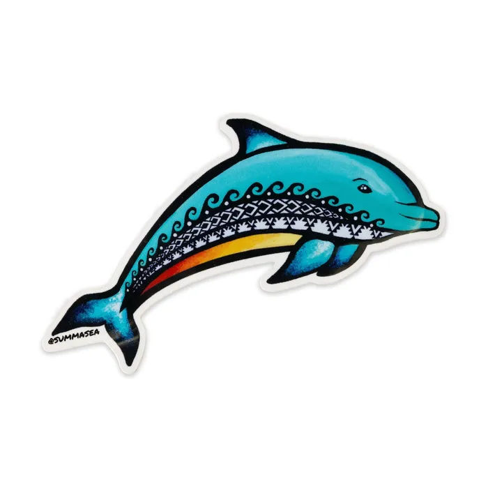 Earrings SUMMASEA Summasea Dolphin Vinyl Sticker by Summer Colmus