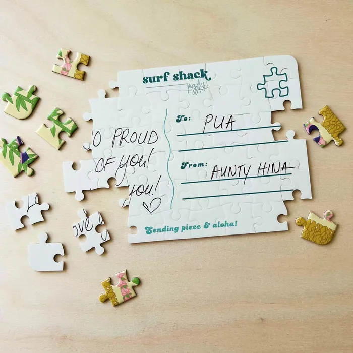 Earrings SURFSHACKPUZZLE Surf Shack Tis the SeaSun Puzzle Postcard 48 Pieces