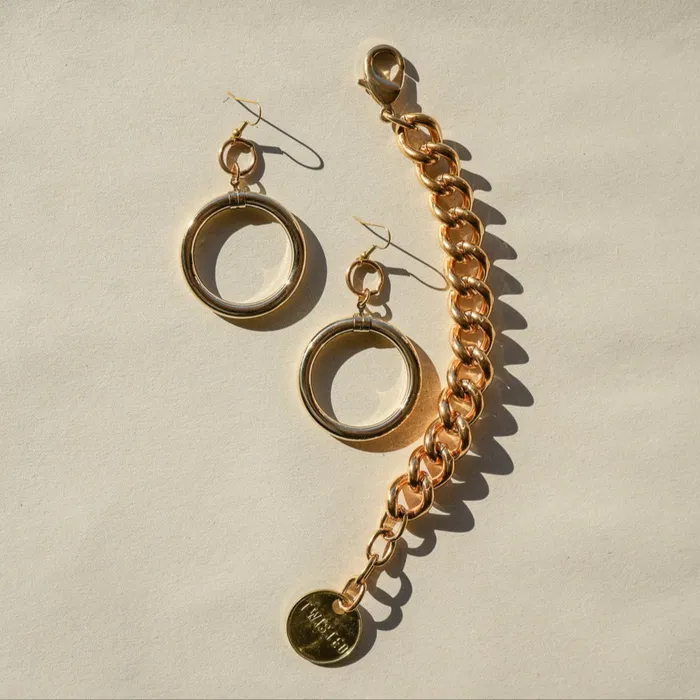 Earrings Twisted Silver BOND Double Threat