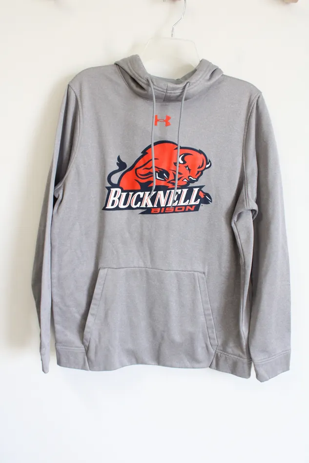 Earrings Under Armour Under Armour Gray Bucknell Bison Cold Gear Hoodie M