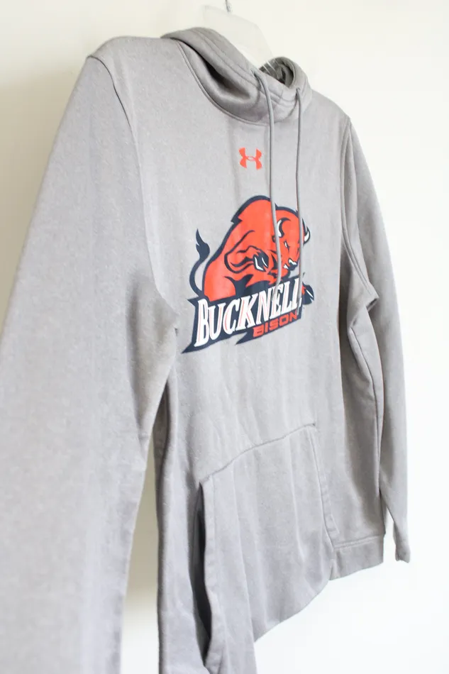 Earrings Under Armour Under Armour Gray Bucknell Bison Cold Gear Hoodie M