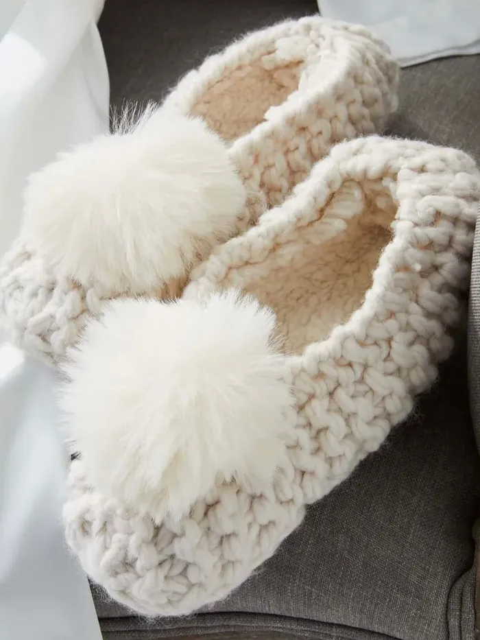 Earrings United Legwear Underwear Pom Ballerina Slippers