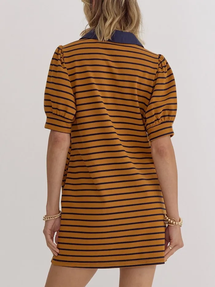 Entro Earrings Samantha Stripe Dress