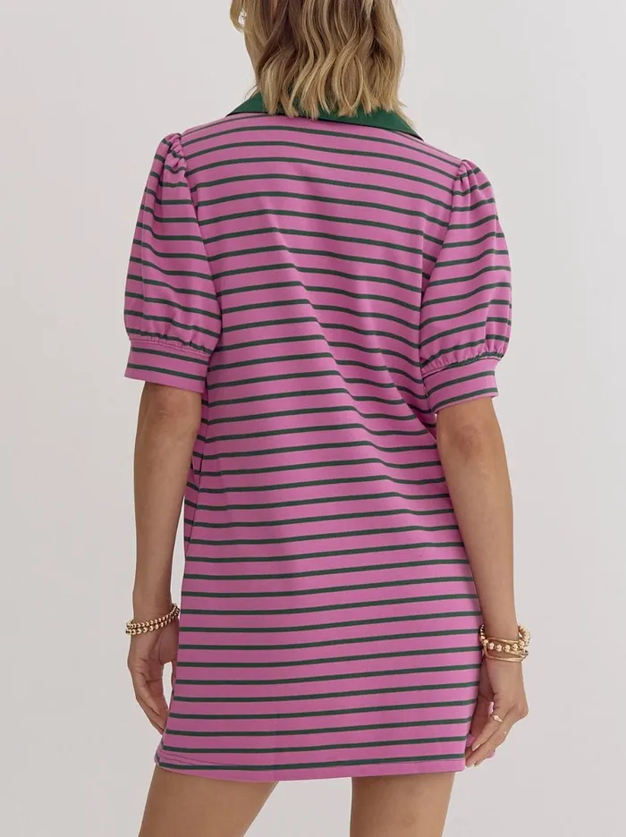 Entro Earrings Samantha Stripe Dress