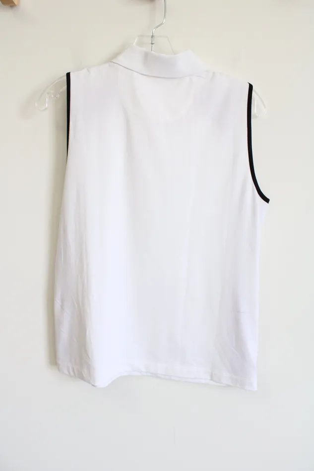 EP Pro Rings EP Pro Tour Tech White Pink Athletic Polo Tank M