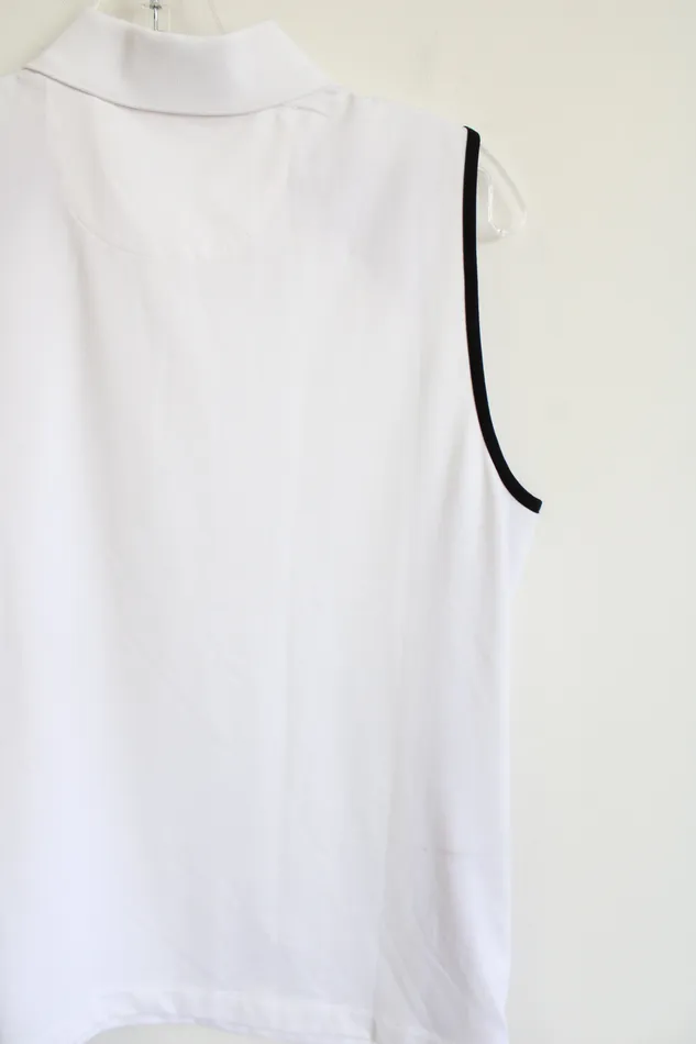 EP Pro Rings EP Pro Tour Tech White Pink Athletic Polo Tank M