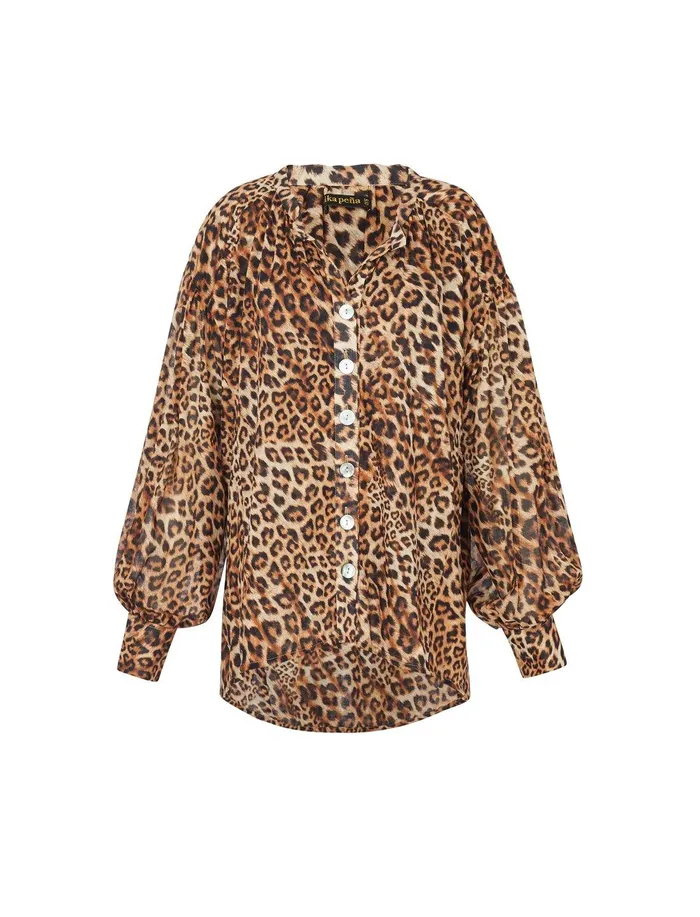 Erika Pea Earrings ELLA RIMBA ANIMAL BLOUSE