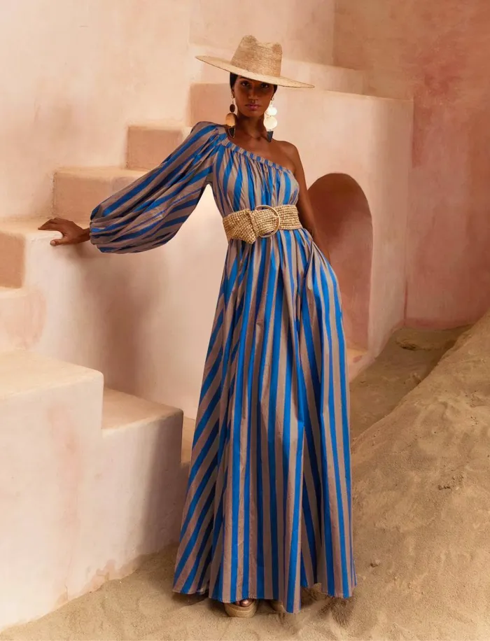 Erika Pea Earrings INES MAXI DRESS STRIPE